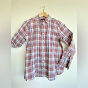 J.Crew women’s shirt in soft purple and blue tones; NWT